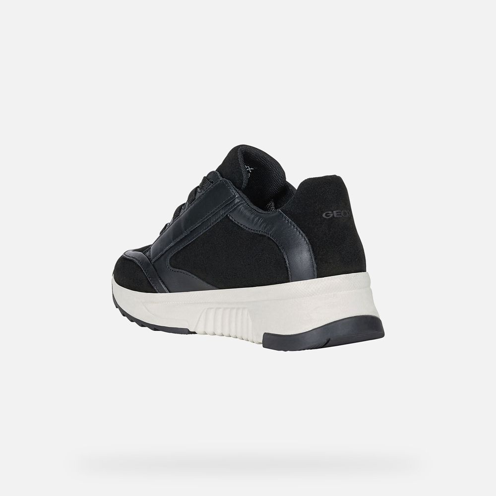 Tenis Geox Senhora Pretas - Falena Abx - IJRHN4723